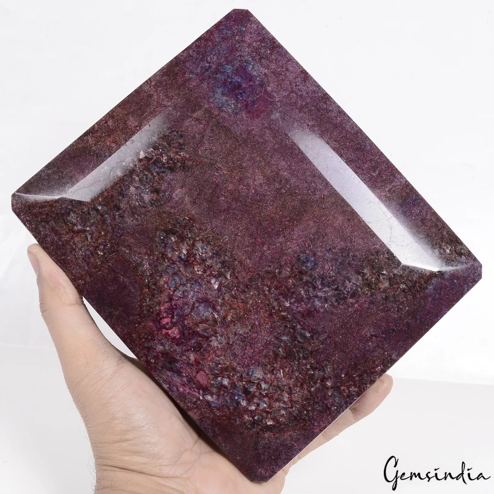 Large Natural Red Ruby 3.7 Kilo Octagon Cut Earth Mined Huge Size Loose Gemstone