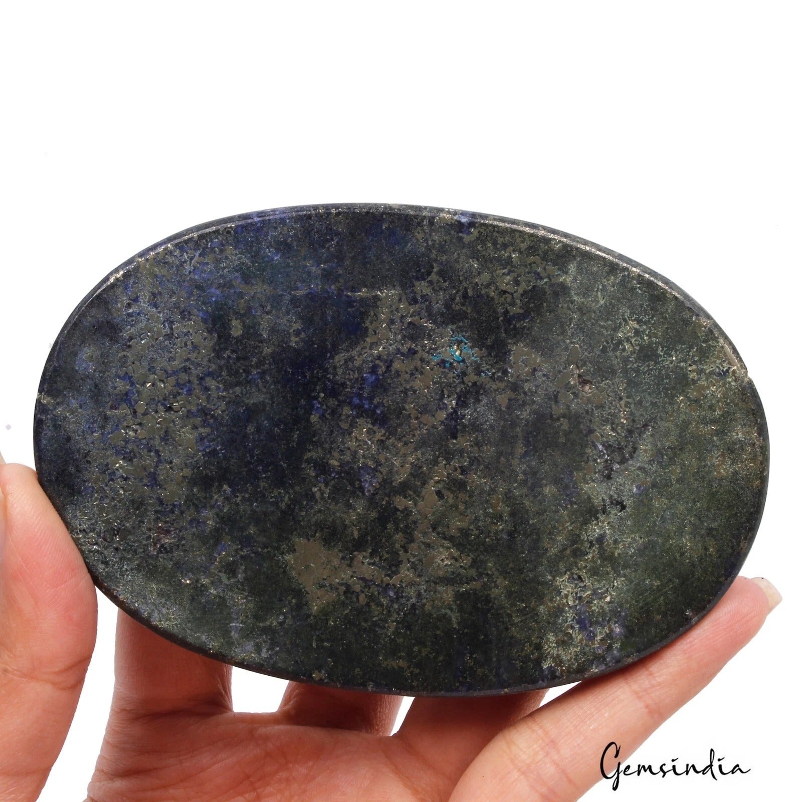 1100 Cts Natural Lapis Lazuli Huge Collectors Loose 107mm Oval Cabochon Gemstone