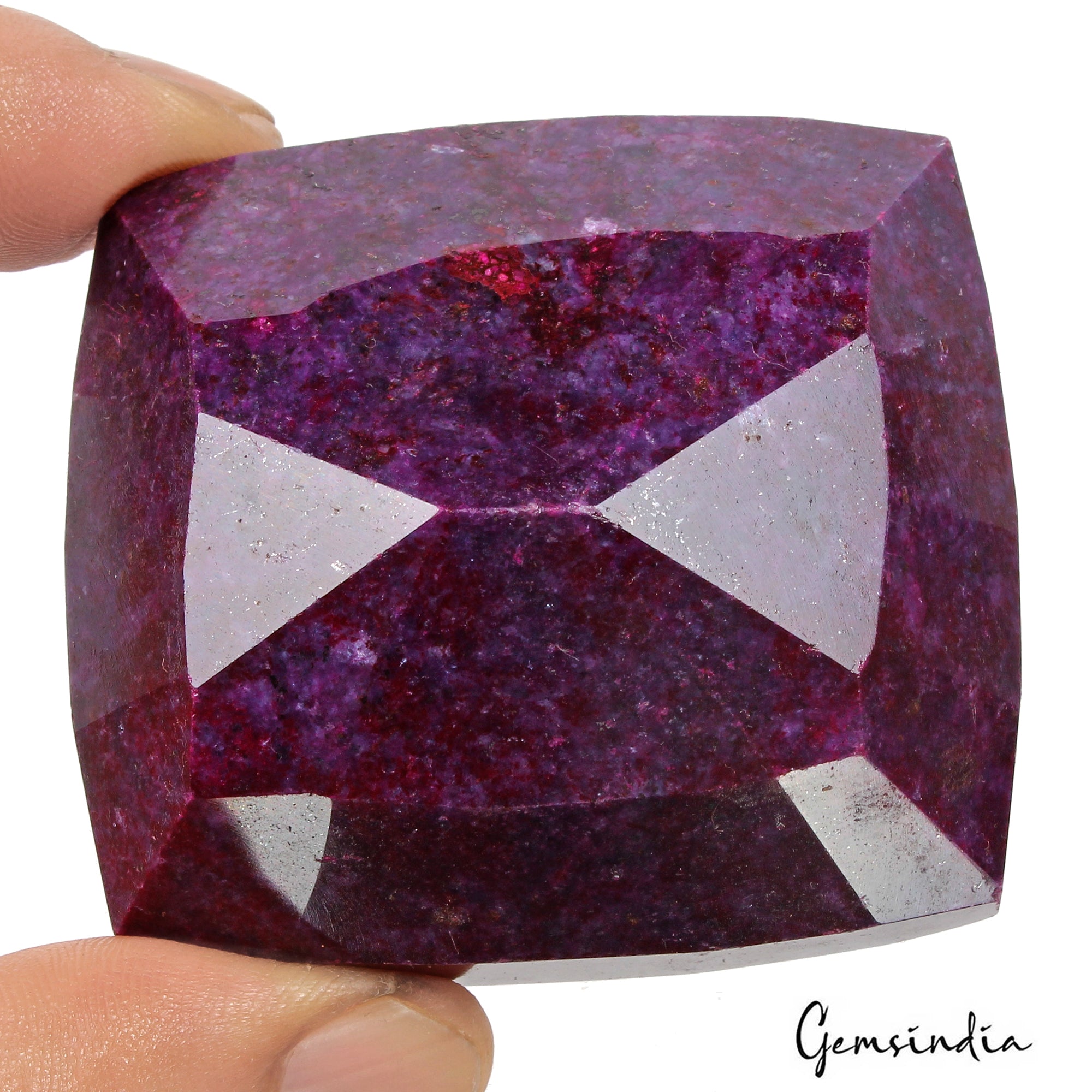 Large Natural Red Ruby 1120 Ct Faceted Cushion Cut Huge Loose Earth Mined Gems