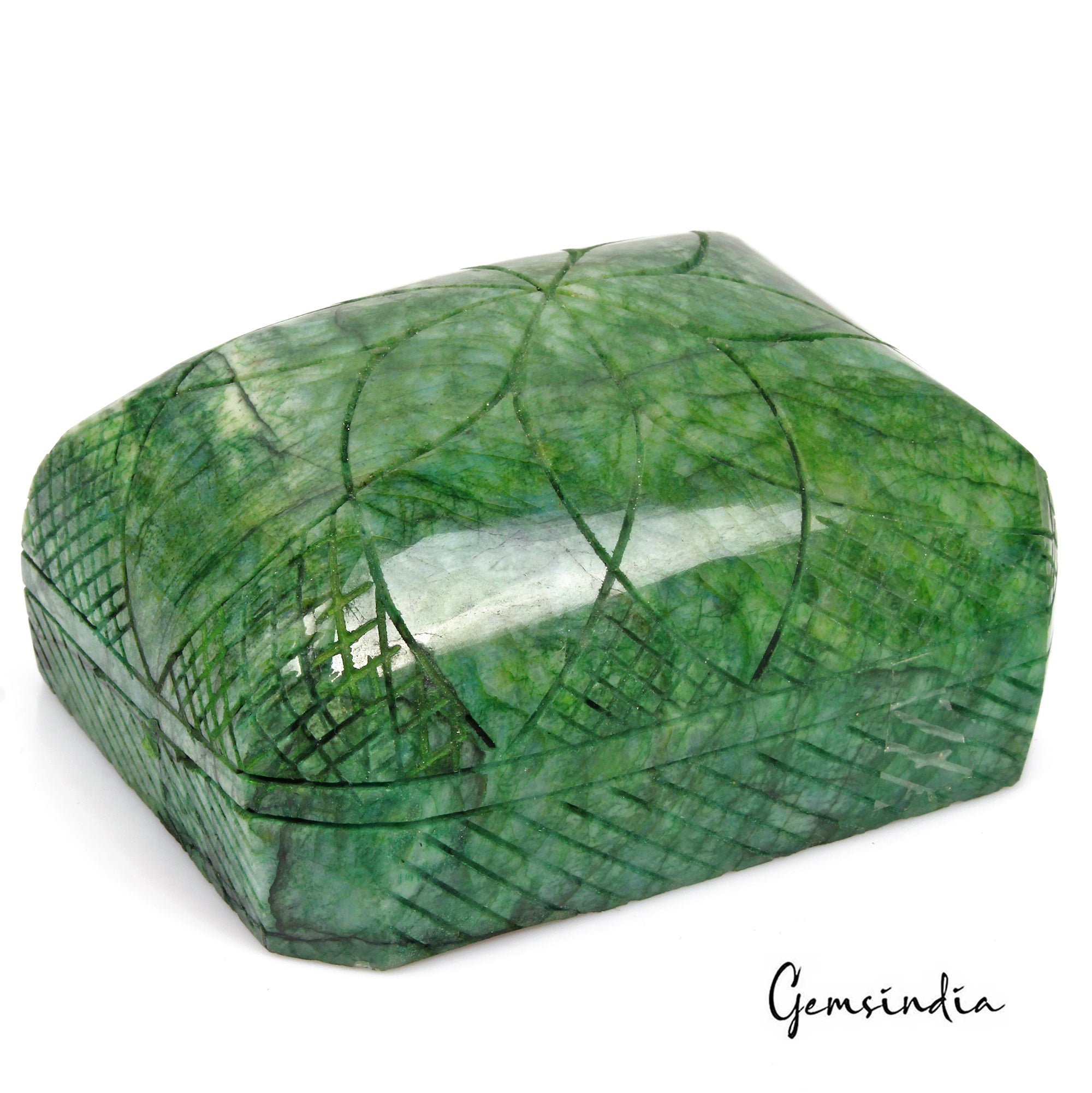 3920 Cts Natural Brazilian Emerald Octagon Cut Carving Earth mined Huge Size Gem