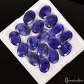 Certified 100 Cts/17 Pcs Natural Blue Beryl Oval Faceted Loose Gems For Jewelry