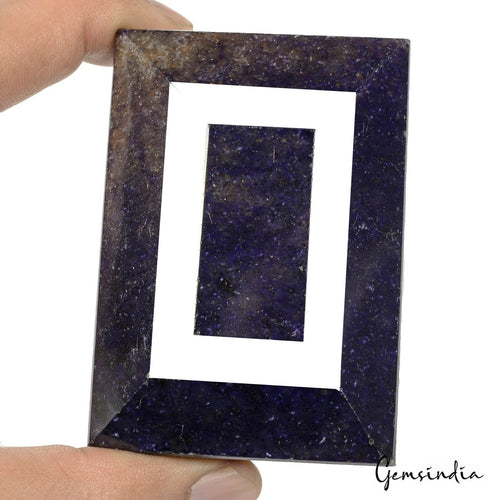 African Blue Sapphire Loose Gemstone, Color Enhanced — 74 x 53 x 42 mm, 1990 Ct, Africa