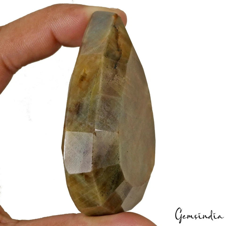 Sapphire Loose Gemstone, Untreated, Brown — 65x43x20mm, 630 Ct, Madagascar