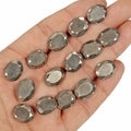 15x12mm Natural Gold Pyrite Untreated Oval Cut Loose Ring Size Gemstones~ 15 Pcs