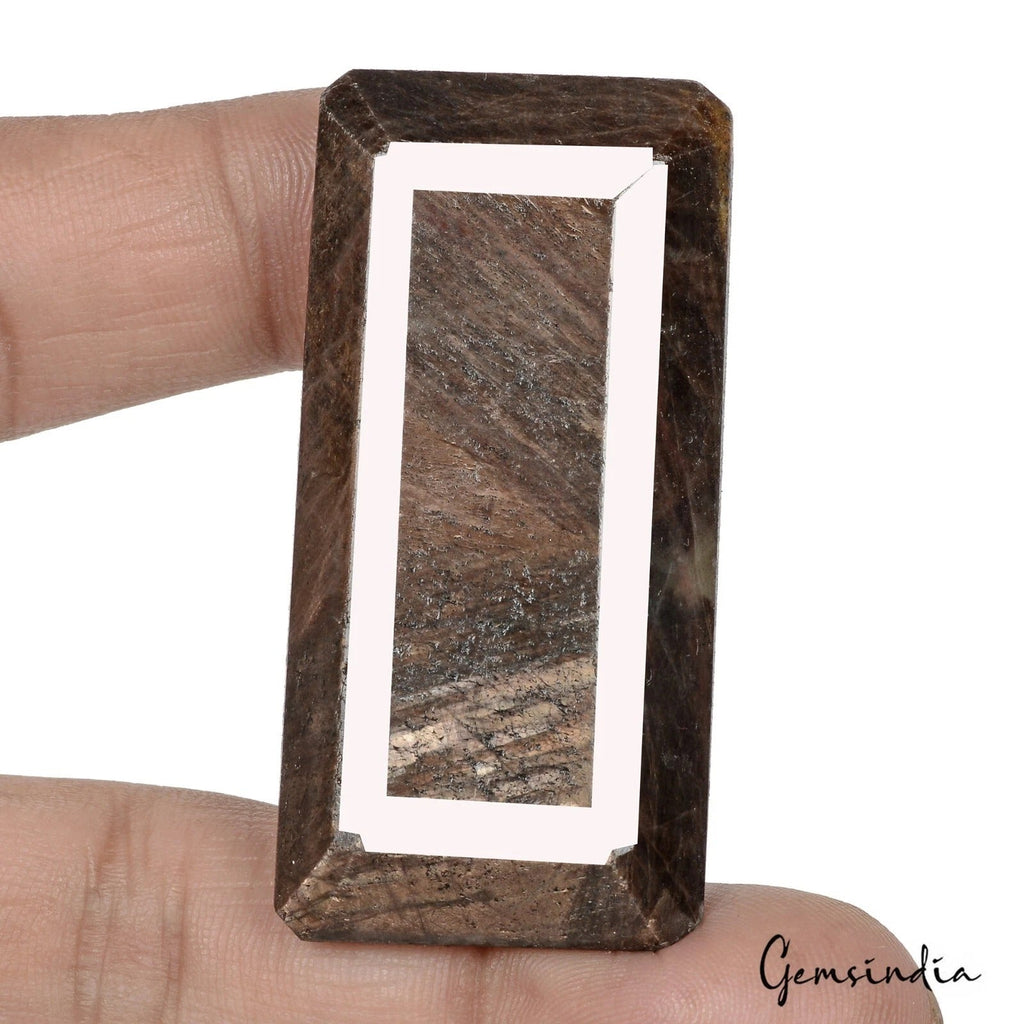 Certified 263.30 Cts Natural Brown Sapphire Octagon Cut Unheated/Untreated Gem