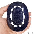 Museum Size 3500 Ct Natural Dark Blue Sapphire Oval Faceted Huge Earth mined Gem