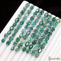 76 Pcs Natural Green Emerald Oval Cut 7mm-9mm Loose Certified Jewelry Gemstones