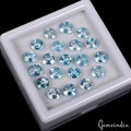 VVS 20Pcs Natural Sky Blue Topaz 5-6mm Round Cut AAA Quality Loose Certified Gem