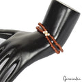 Hessonite Garnet Bracelet, Untreated, Brown — 6.5 Inch, 58.20 Ct