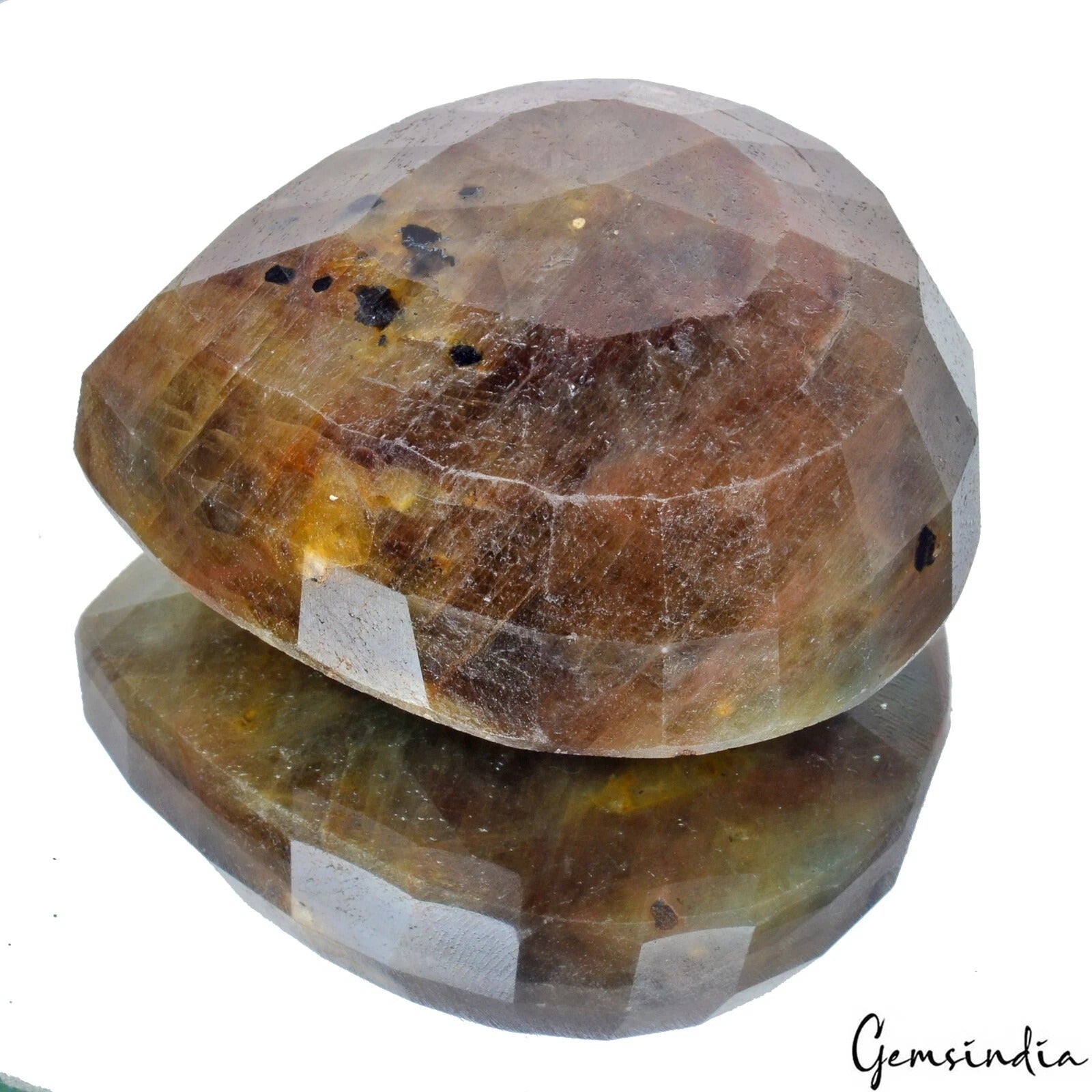 Sapphire Loose Gemstone, Pear Cut, Untreated — 62x58x29mm, 1080 Ct