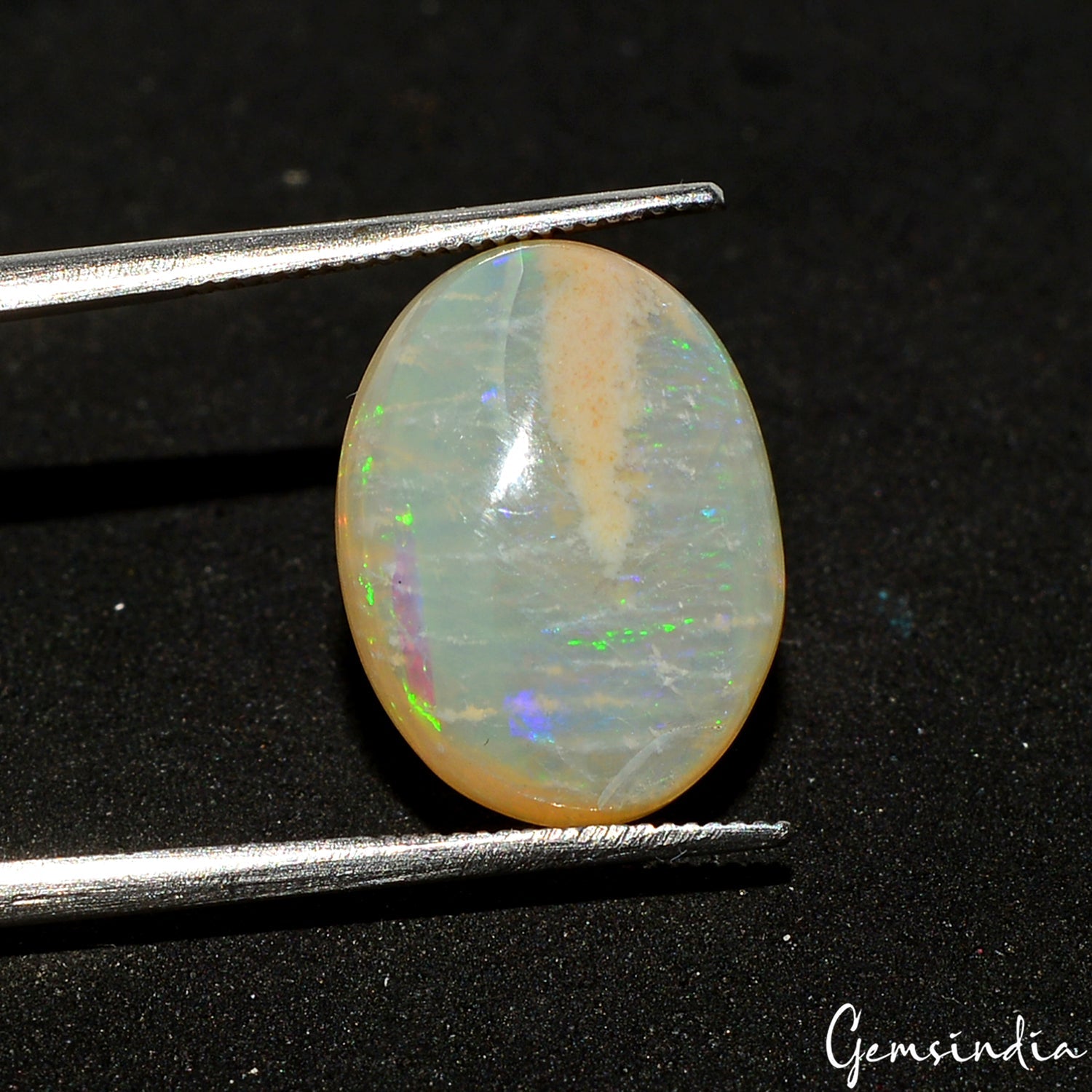 7.70 Cts Natural Fire Australian Opal Gemstone Pendant Supply Oval Cabochon ~