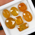 42.70 Ct/7 Pcs Natural Untreated Ceylon Yellow Sapphire (Pukhraj) Loose Gems Lot