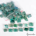 166.15 Cts/65 Pcs Natural Brazilian Green Emerald Baguette Cut 7mm-10mm Gems Lot