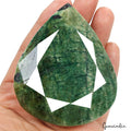 1150 Ct Natural Green Emerald Pear Cut Faceted Earth Mined Huge Size Gemstone