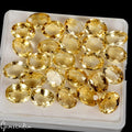 Citrine Lot, Loose Gemstone, Untreated, Yellow — 25 Pieces, 11mm to 12mm, 112.40 Ct, Brazil