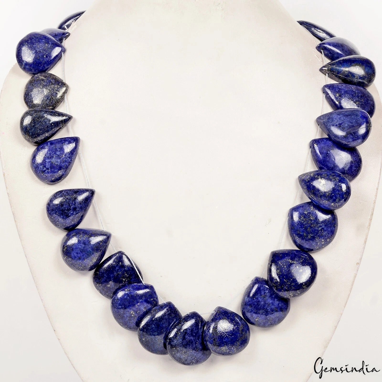 Lapis Lazuli Beaded Strand, Blue — 22mm to 28mm, 900 Ct, Afghanistan