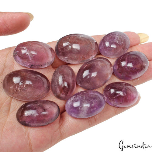 Amethyst Cabochon, Untreated, Purple — 24mm to 30mm, 400 Ct, Madagascar