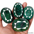 2060 Ct/4 Pcs Natural Brazilian Bottle Green Emerald Oval Cut Huge Loose Gem Lot