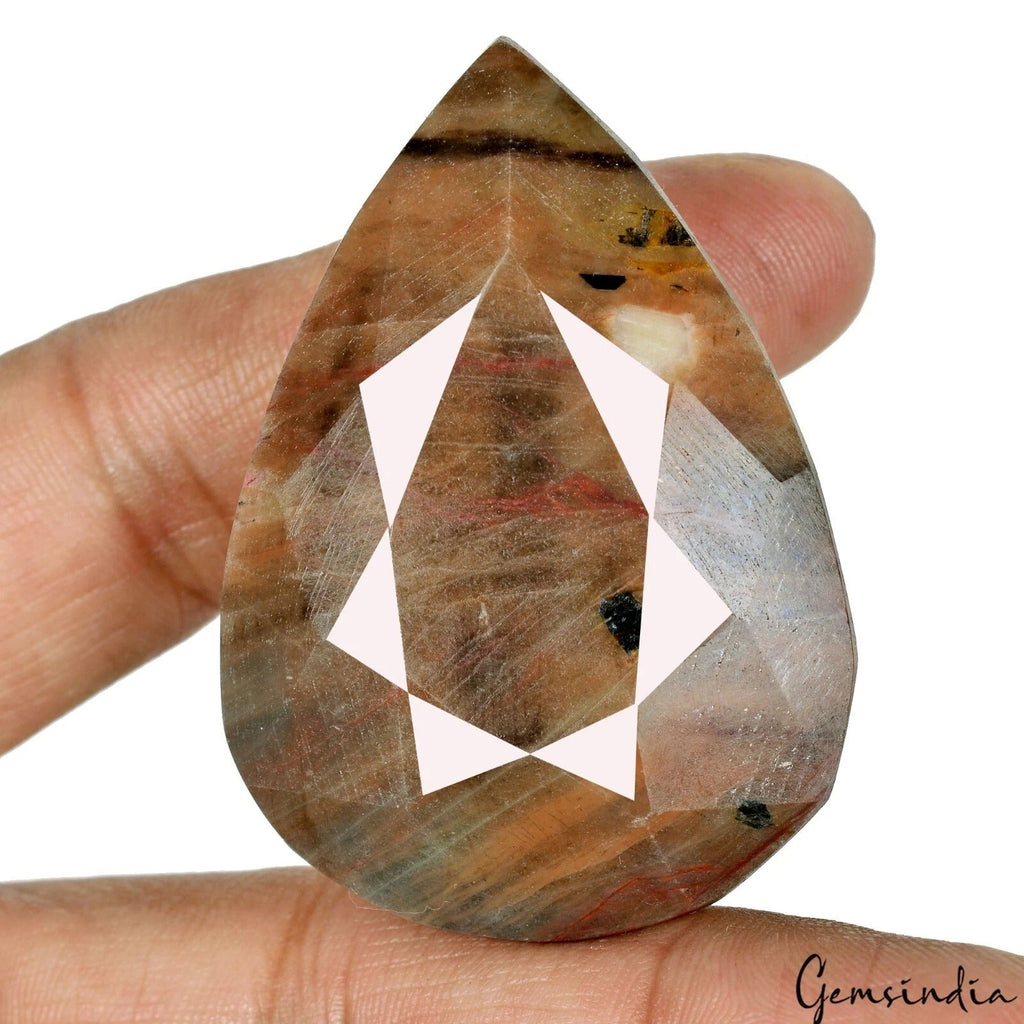 400 Ct Natural Untreated Brown Sapphire Pear Cut Faceted Earth Mined Huge Gems