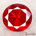 110.50 Ct Hydro Eye Catching Blood Red Tourmaline Round Diamond Cut Flawless Gem