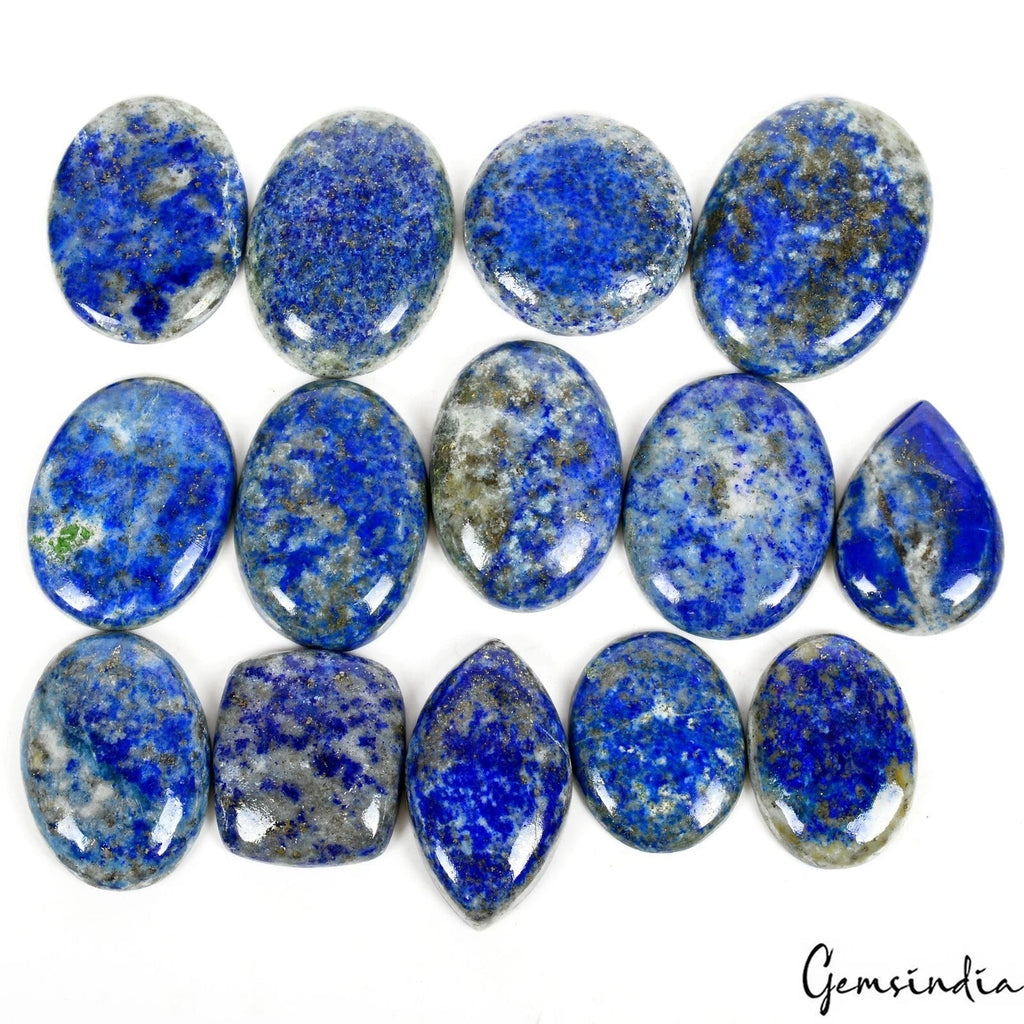 500 Cts Natural Blue Lapis Lazuli Mix Cab Loose Gems Wholesale Lot For Jewelry