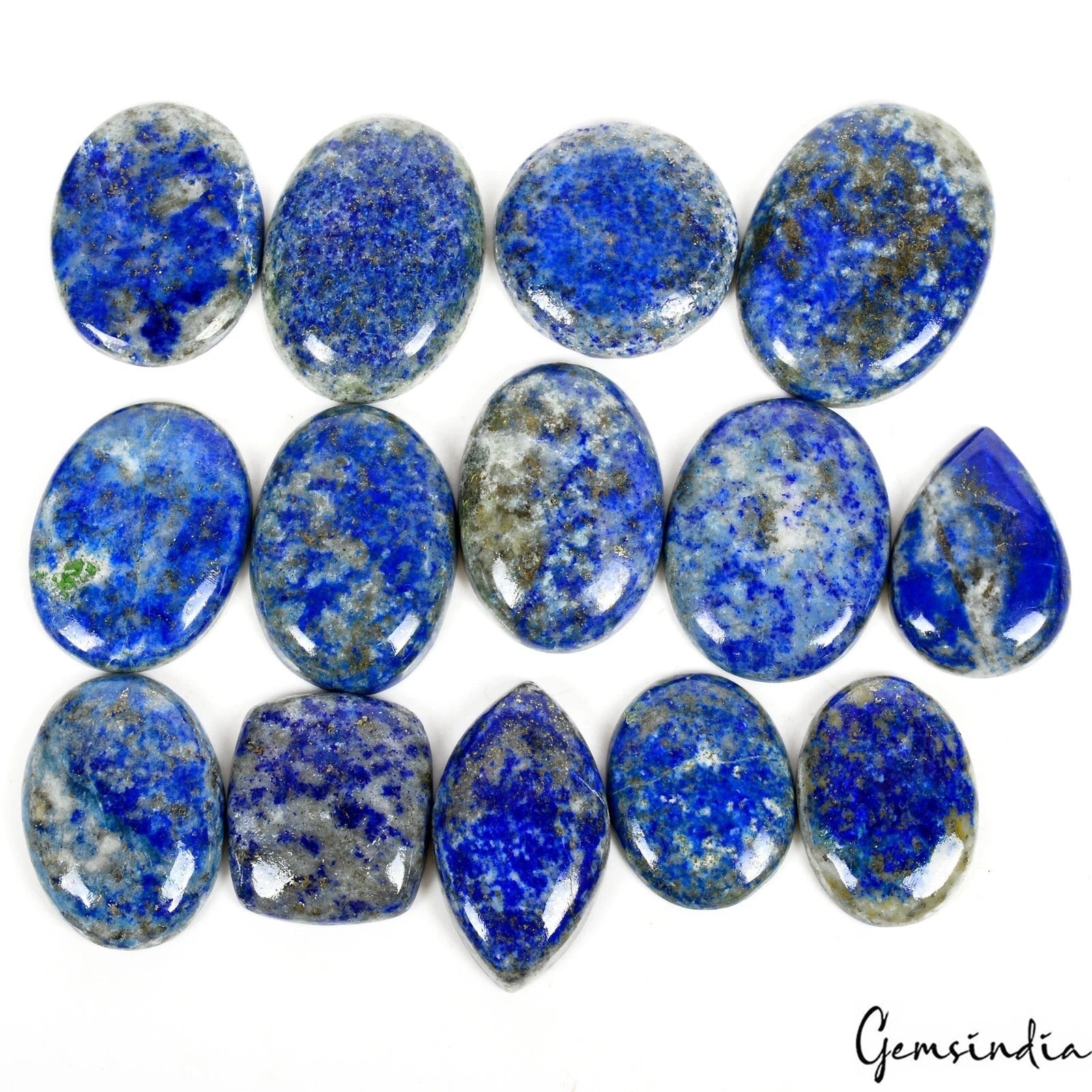 500 Cts Natural Blue Lapis Lazuli Mix Cab Loose Gems Wholesale Lot For Jewelry