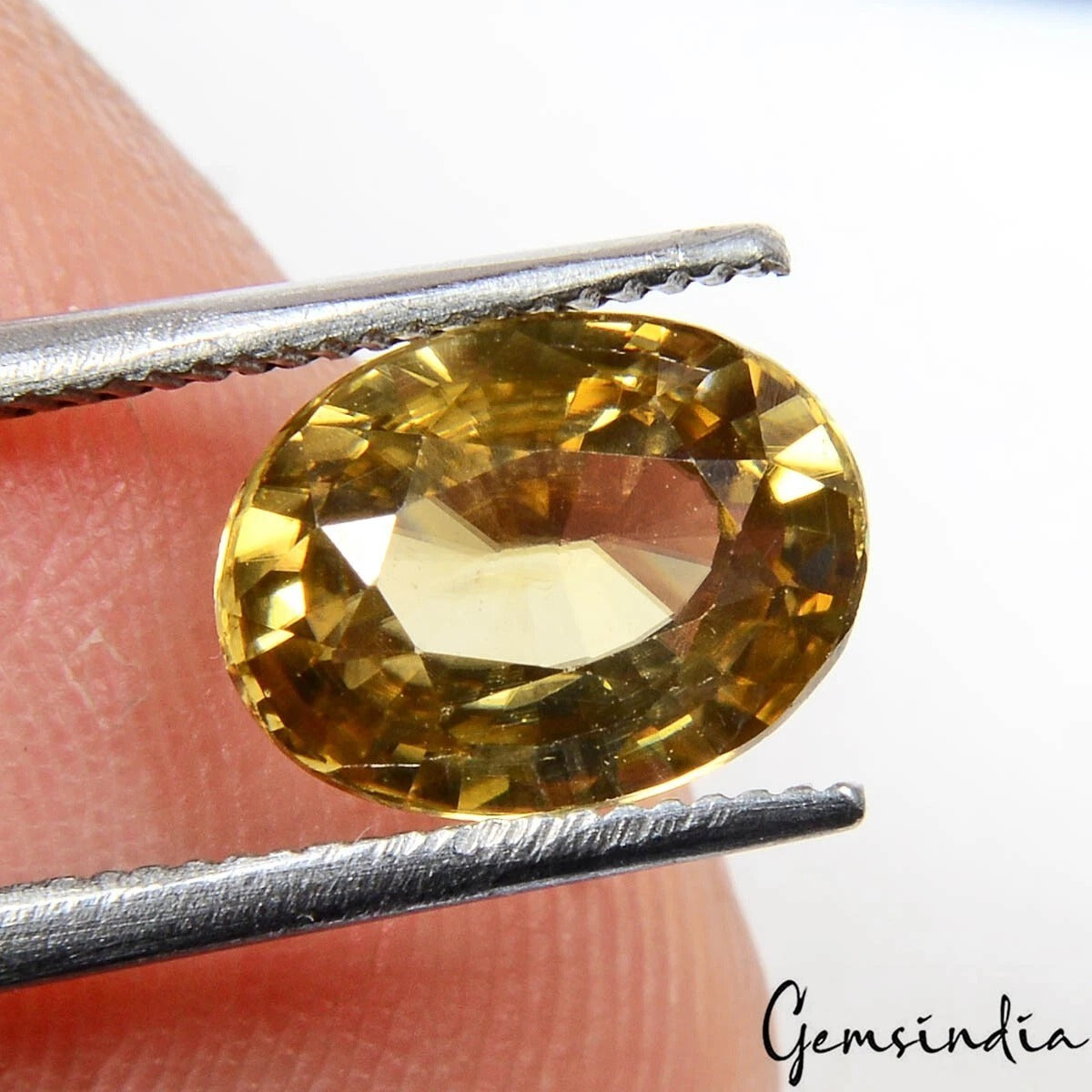 2.60 ct 9x7mm VS Oval Natural Top Yellow Green Zircon - Unheated Ceylon Gemstone