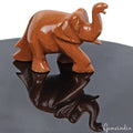 780 Ct Natural Brown Sunstone Trunk up Elephant Hand Crafted/Home Decor Figurine