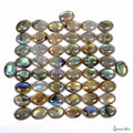 Labradorite Lot, Loose Gemstone, Untreated — 51 Pieces, 15mm, 430 Ct, India