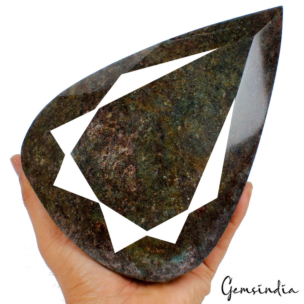 Ruby Loose Gemstone, Pear Cut, Untreated — 8 x5.25x4.25 inches, 21500 Ct (4.3 Kg), Madagascar