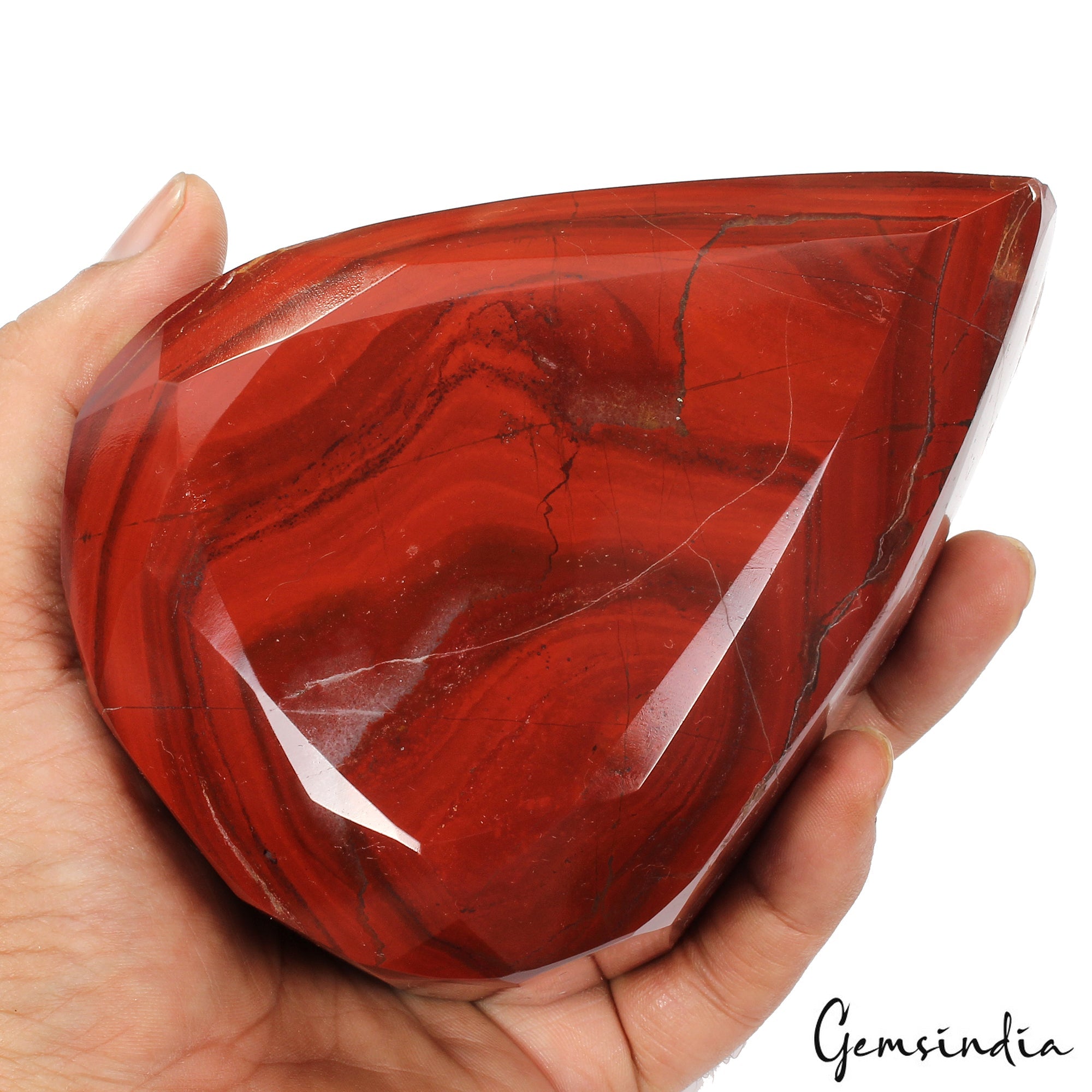 1344 Gram Natural Untreated Red Jasper Huge Pear Cut Loose Large Gemstone