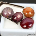 62.40 Cts Natural Untreated Star Ruby Oval Cabochon Loose 13-16mm Gemstones Lot