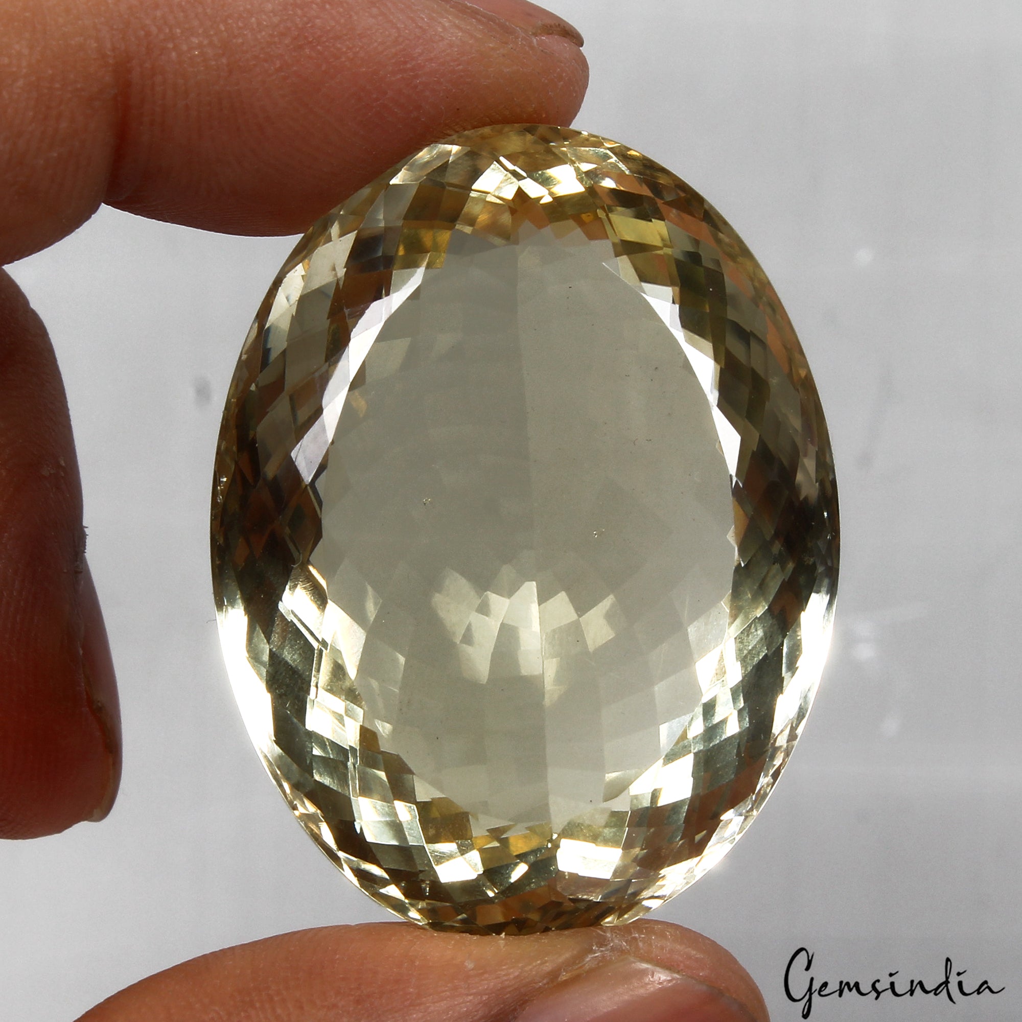 Certified 139.05 Cts Natural Untreated Golden Yellow Citrine Oval Cut Loose Gem