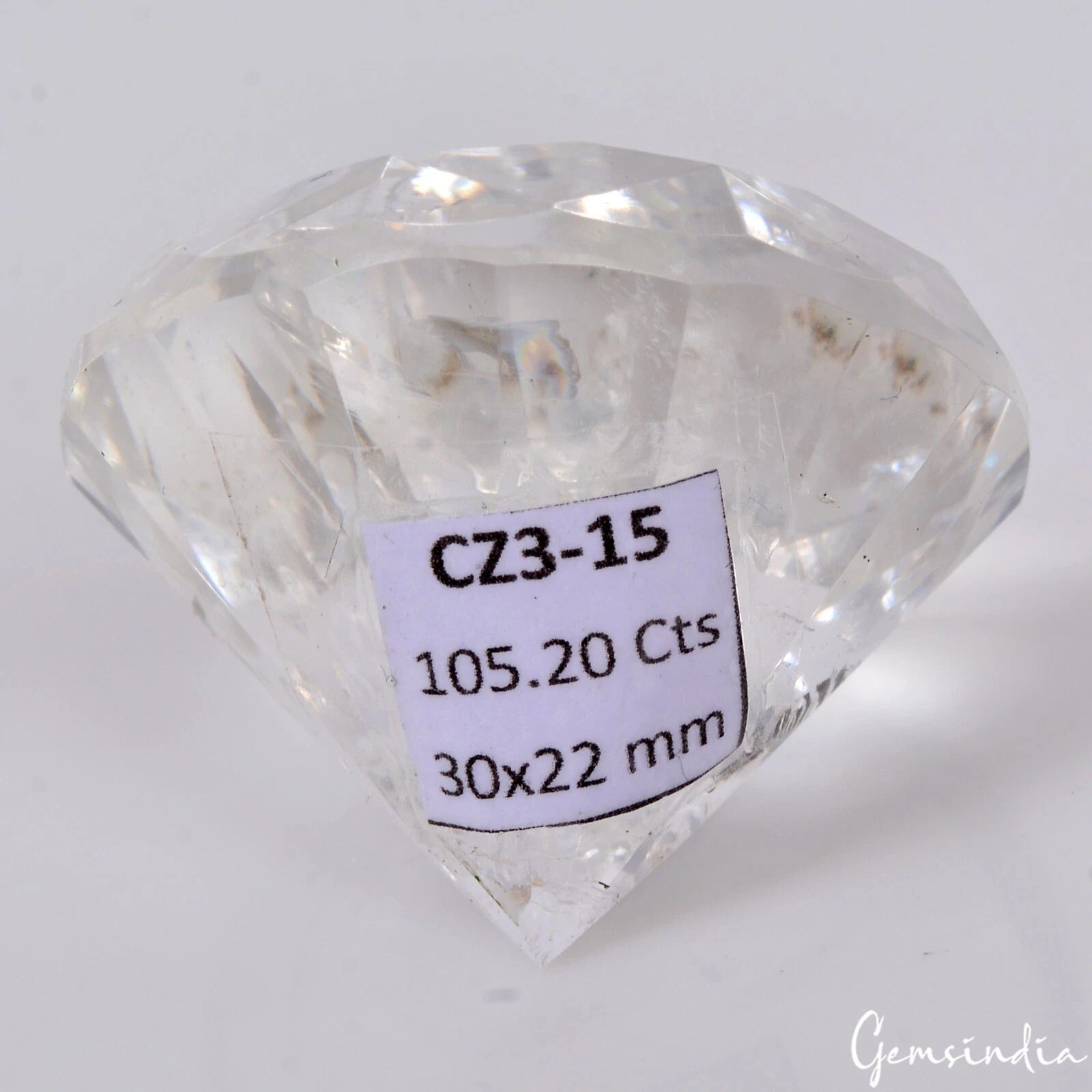 105.20 Ct Natural Untreated White Quartz Crystal Diamond Cut Loose Huge Rare Gem