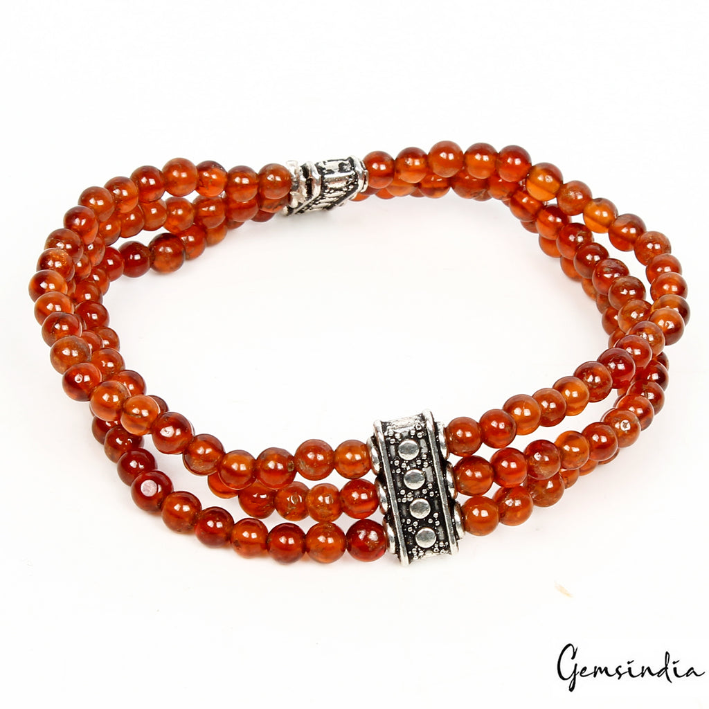 Hessonite Garnet Bracelet — 6.5 Inch, 86.40 Ct