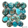 Turquoise Cabochon, Oval cabochon, Untreated — 10 mm to 14mm, 102.70 Ct