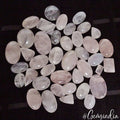 1630 Ct/40 Pcs Natural Untreated Pink Rose Quartz Mix Cab Loose Gems For Jewelry