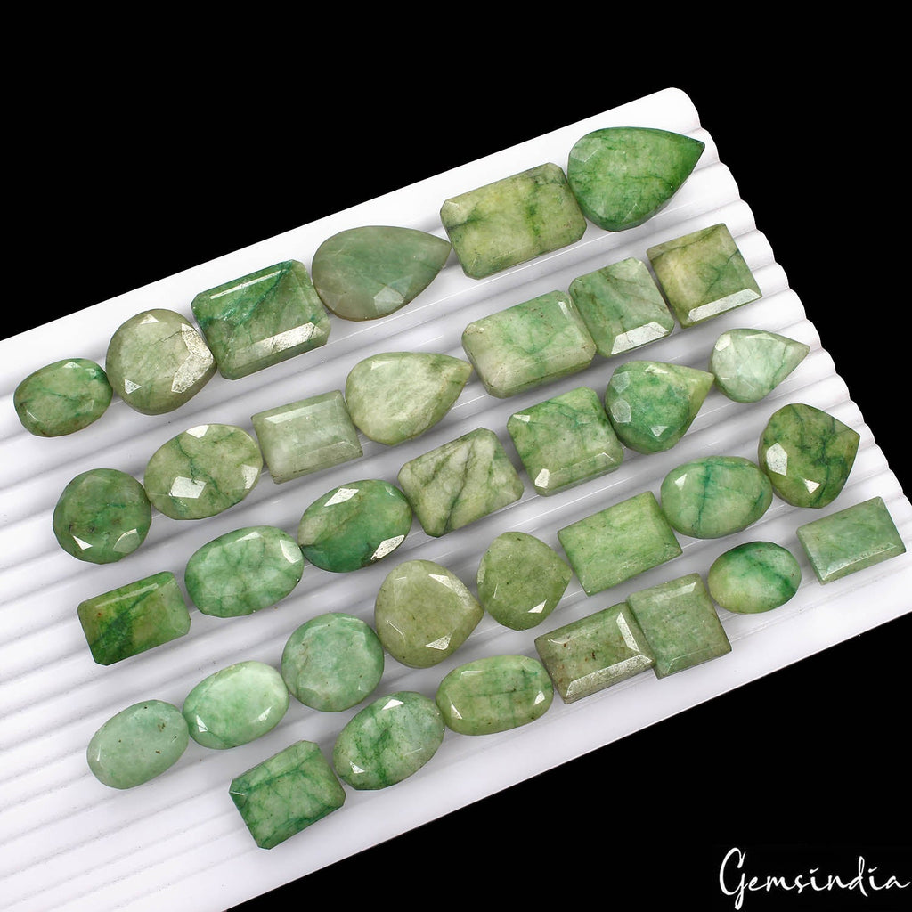 1140 Cts/36 Pcs Natural Green Brazilian Emerald Mix Cut Loose Wholesale Gems Lot