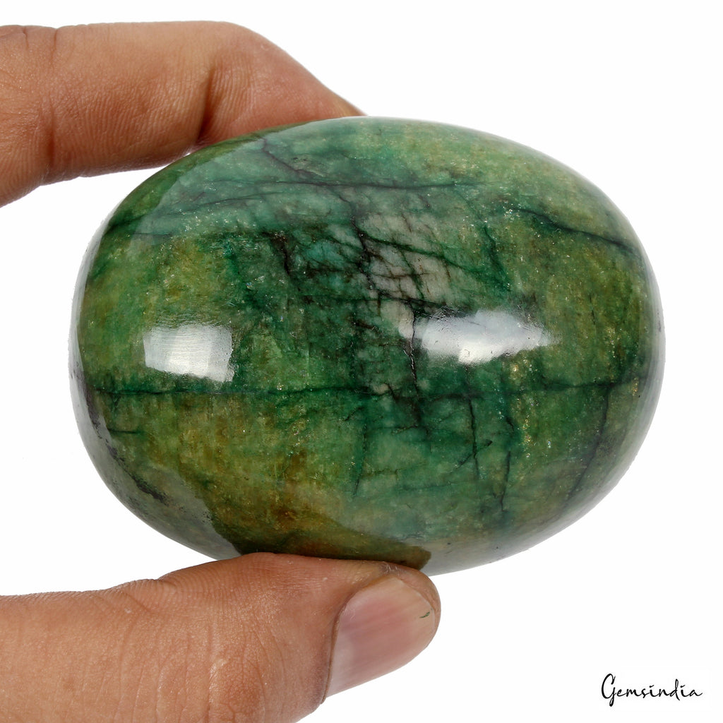 1120Ct Natural Huge Green Emerald Earth-Mined Museum Size Oval Cabochon Gemstone