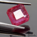 6.30 Ct Certified Natural Mozambique Ruby Octagon Cut Loose Ring Size Gemstone
