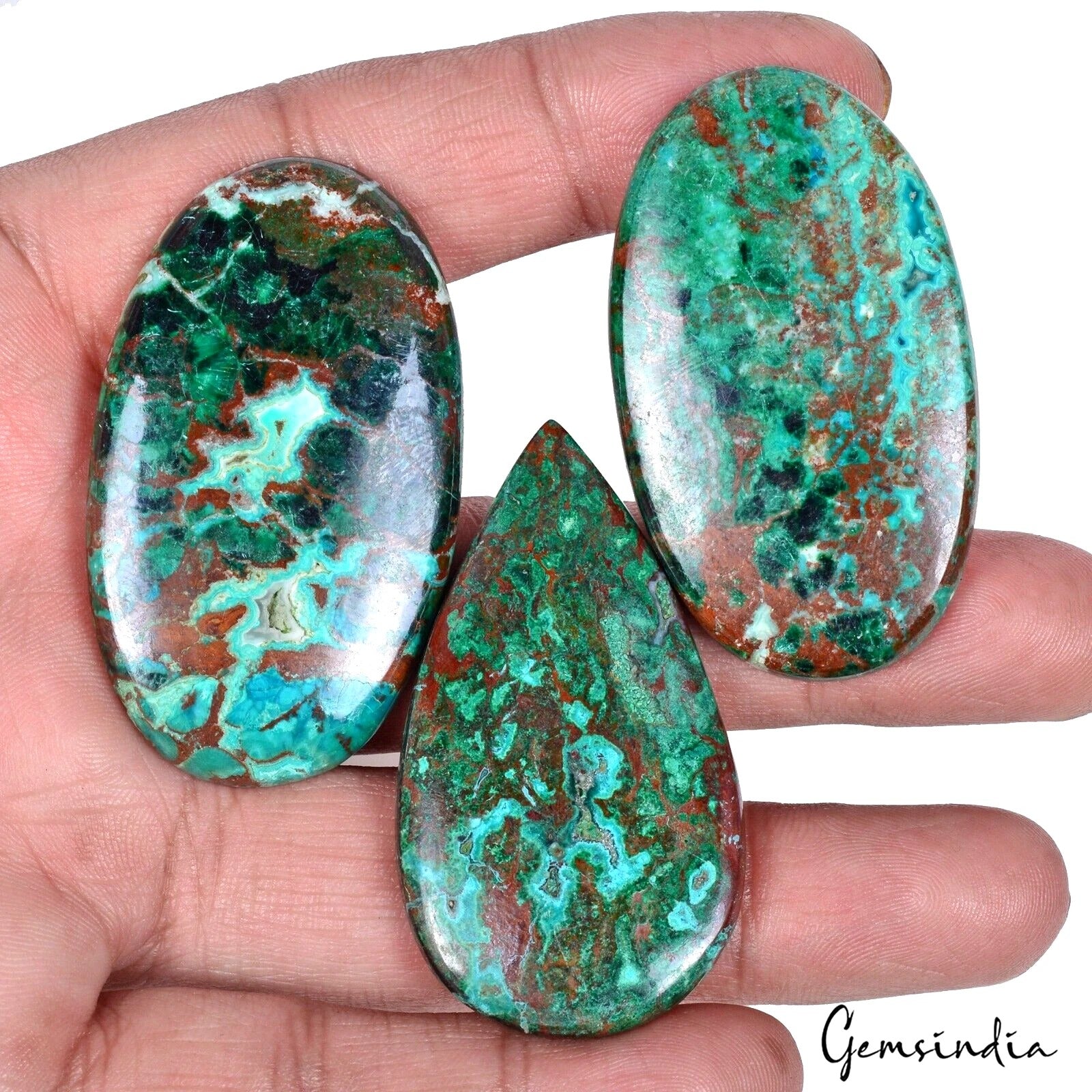 Azurite Cabochon — 51mm, 159.70 Ct, Madagascar