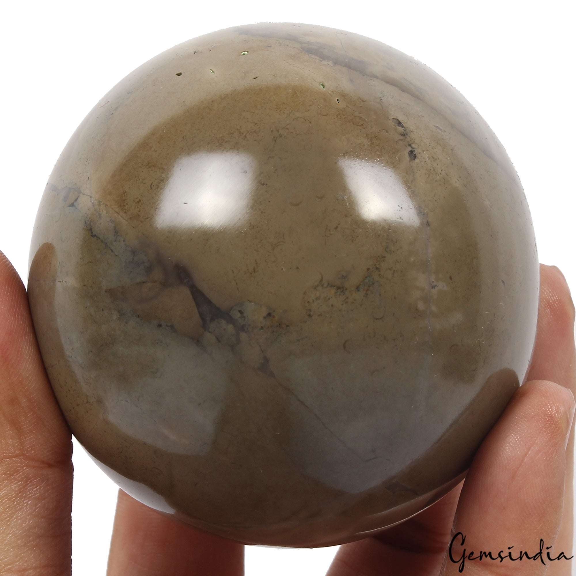 2770 Ct Natural Untreated Forest Agate Healing Crystal Mineral Sphere With Stand