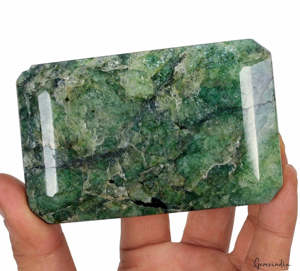 2050 Ct Natural Green Brazilian Emerald Octagon Cut Earth Mined Huge Size Gems