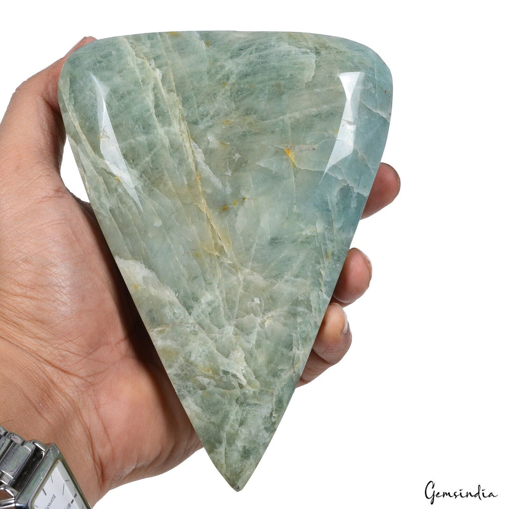 Aquamarine Loose Gemstone, Untreated — 4.6x3x2.3 Inch, 5470 Ct (1.094 Kg), Brazil