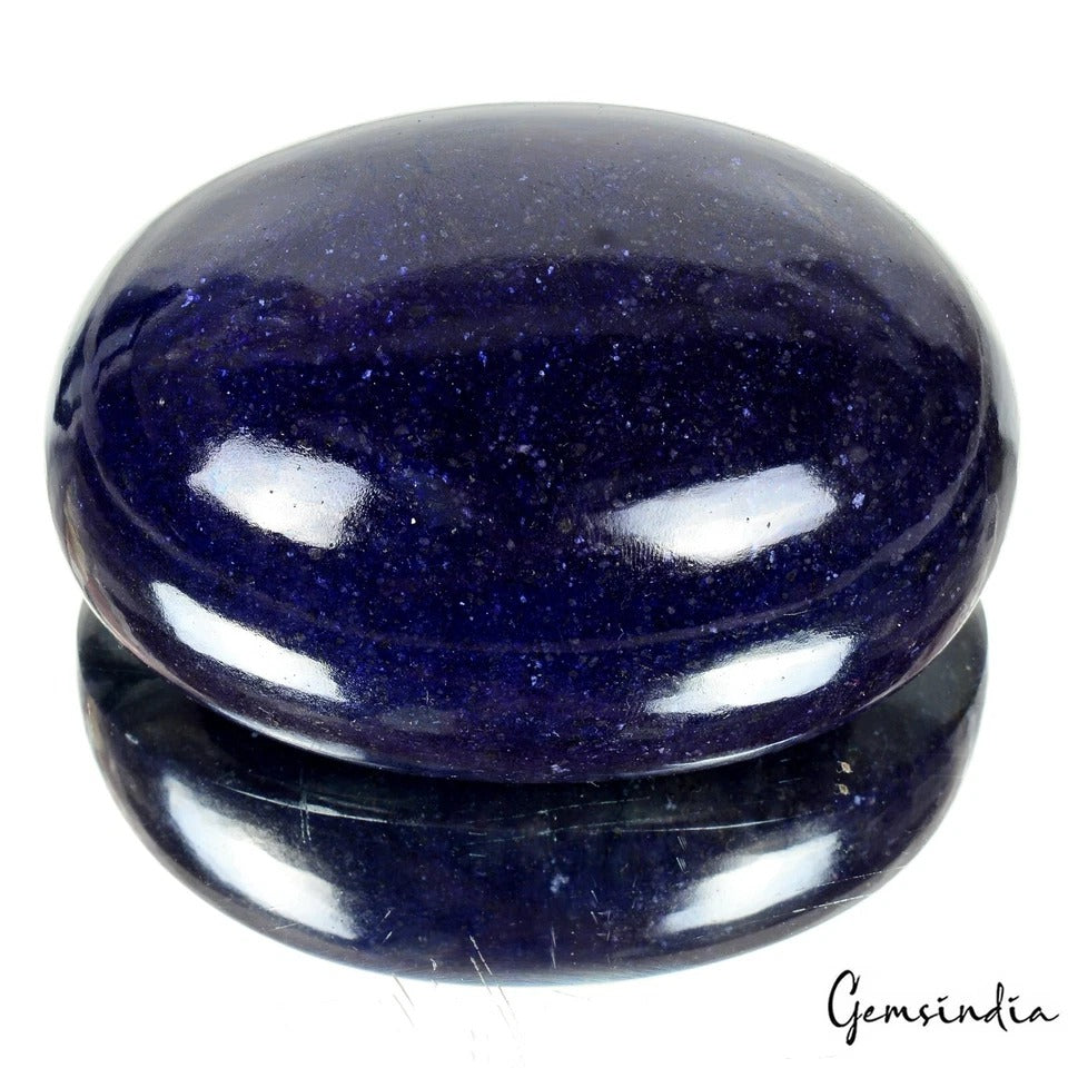 Blue Sapphire Cabochon, Color Enhanced — 98x68x45 mm, 2800 Ct