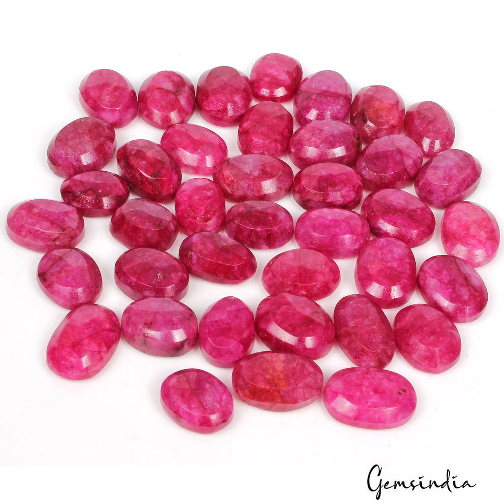 540 Ct/39 Pcs Natural Pink Red Beryl (Bixbite) Oval Cut Loose Gems Wholesale Lot
