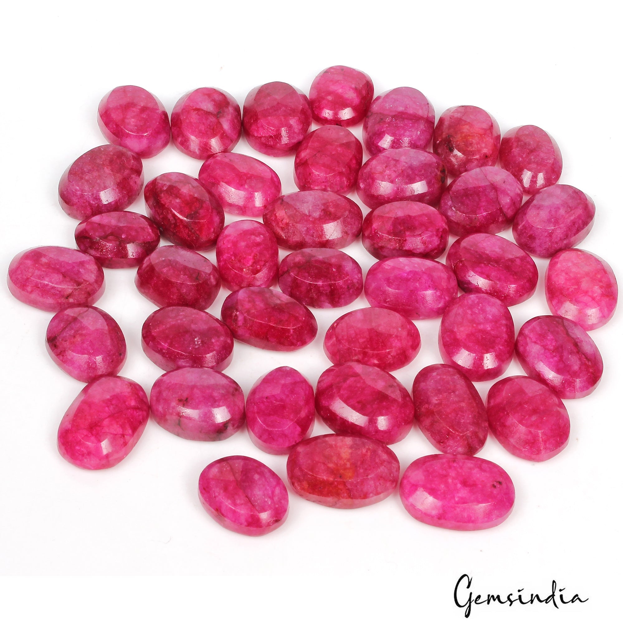 540 Ct/39 Pcs Natural Pink Red Beryl (Bixbite) Oval Cut Loose Gems Wholesale Lot