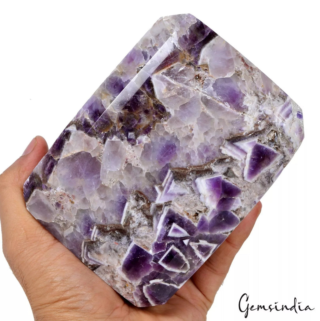 Amethyst Loose Gemstone — 5.3x4x4.1 Inch, 11300 Ct (2.26 Kg), Brazil