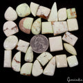 375 Ct Natural Untreated Green Apple Chrysoprase Mix Cab Loose Gemstones Lot