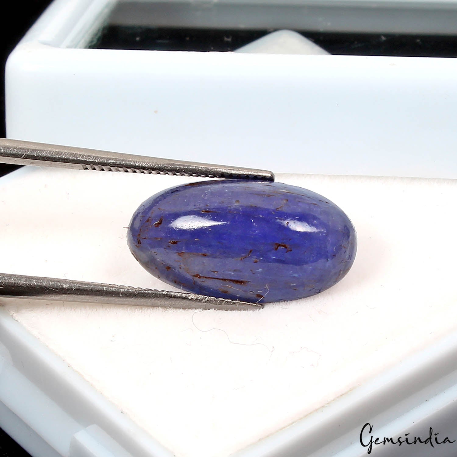 Certified 9.80 Cts Natural Blue Tanzanite Oval Cabochon Loose Unheated Gemstone
